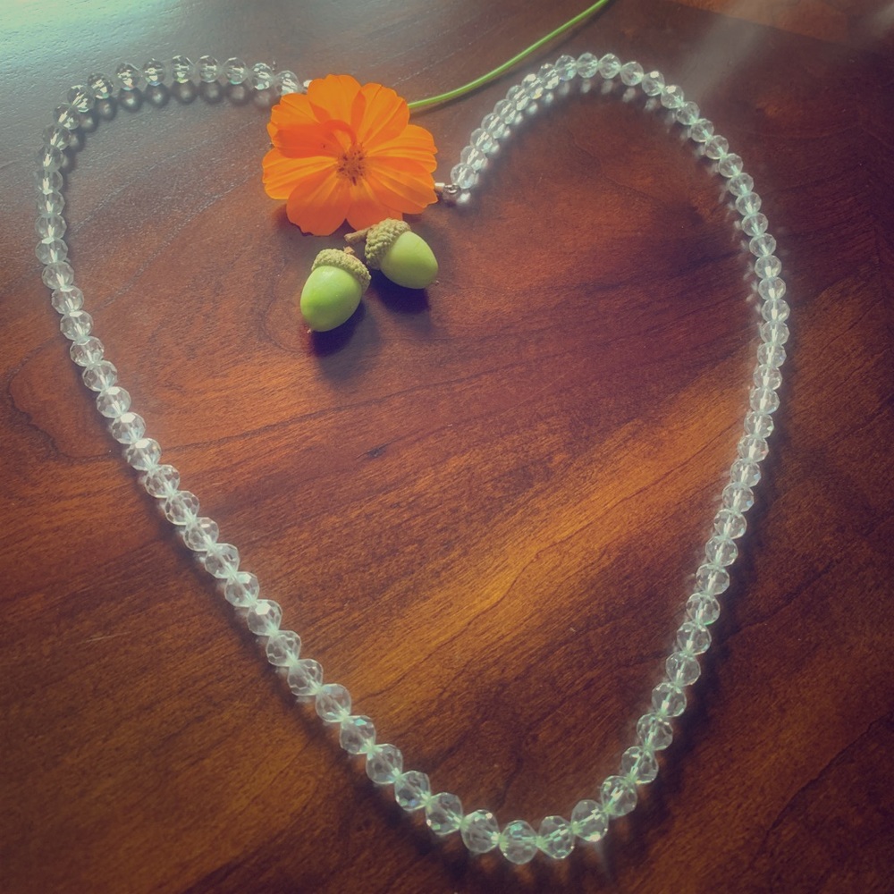 📿Clear bead necklace